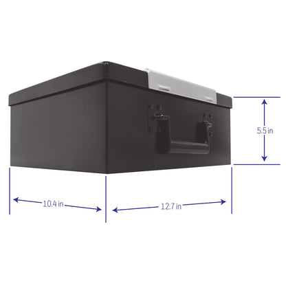 Honeywell Safes & Door Locks - Hideable Small Safe Box - Fire Resistant Document Safety Box for Home - Steel Security Digital Code Lock for Personal Items, Jewelry, Money Safe - 0.26-CU - Black - 6108