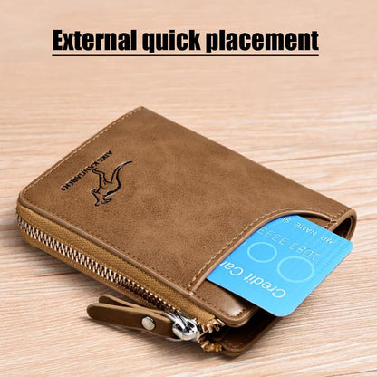 JIANK Reshline Men’s RFID Blocking Wallet (BROWN)