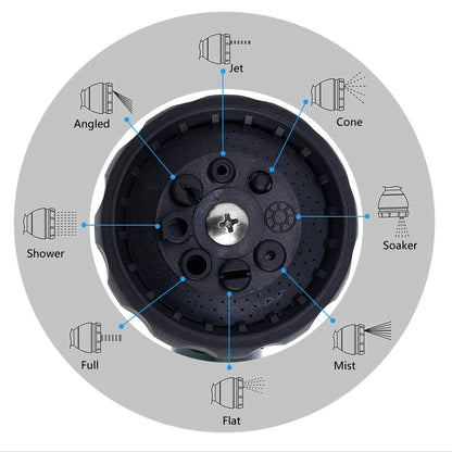 GREEN MOUNT Watering Wand, 16 Inches Sprayer Wand with 8 Watering Patterns for Lawn and Garden Use