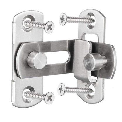 (2 pcs) The 90 Door Buckle Bolt barn Door Lock Right Angle Bending Latch hasp Toilet Doors and Windows