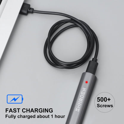 SHARDEN Mini Electric Screwdriver, 29 in 1 Small Electric Screw Driver Kit with 24 Magnetic Bits, Precision Cordless Repair Tool for Phone, Camera, Laptop, Watch