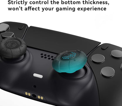 GeekShare Thumb Grip Caps for PS5, Thumbsticks Cover Set Compatible With Switch Pro and PS4/PS5 Controllers, 3 Pairs / 6 Pcs (Black)