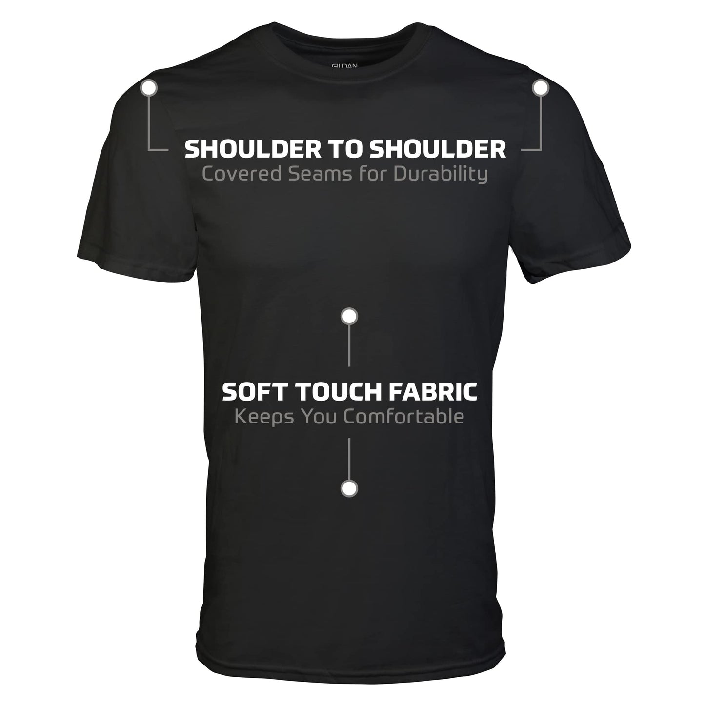 Gildan Men’s Crew T-Shirt, Style G1100, MultiPack, White (6-Pack), XX-Large