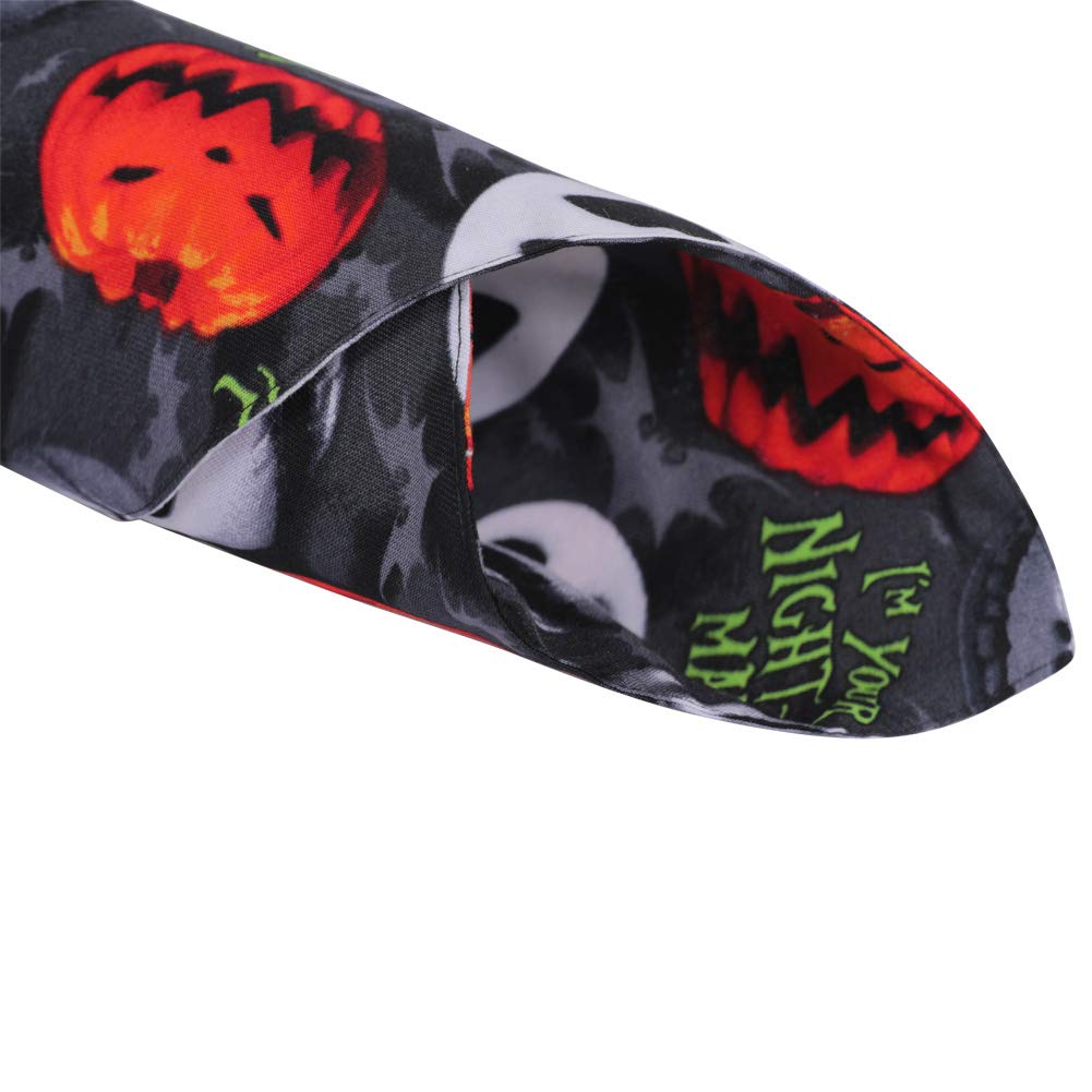KZHAREEN Halloween Dog Bandana Reversible Triangle Bibs Scarf Accessories for Dogs Cats Pets Large