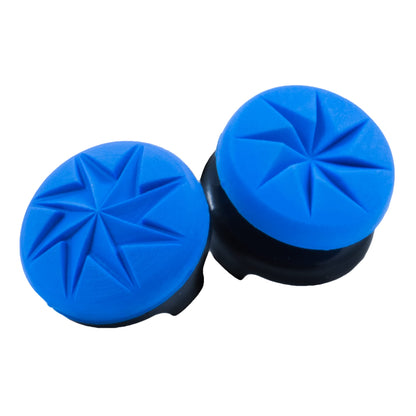 KontrolFreek FPS Freek Edge for Nintendo Switch Pro Controller | Performance Thumbsticks | 1 High-Rise Convex, 1 Low-Rise Convex | Blue