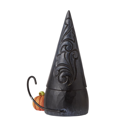 Enesco Jim Shore Heartwood Creek Halloween Black Cat Gnome Figurine, 4.72 Inch, Multicolor
