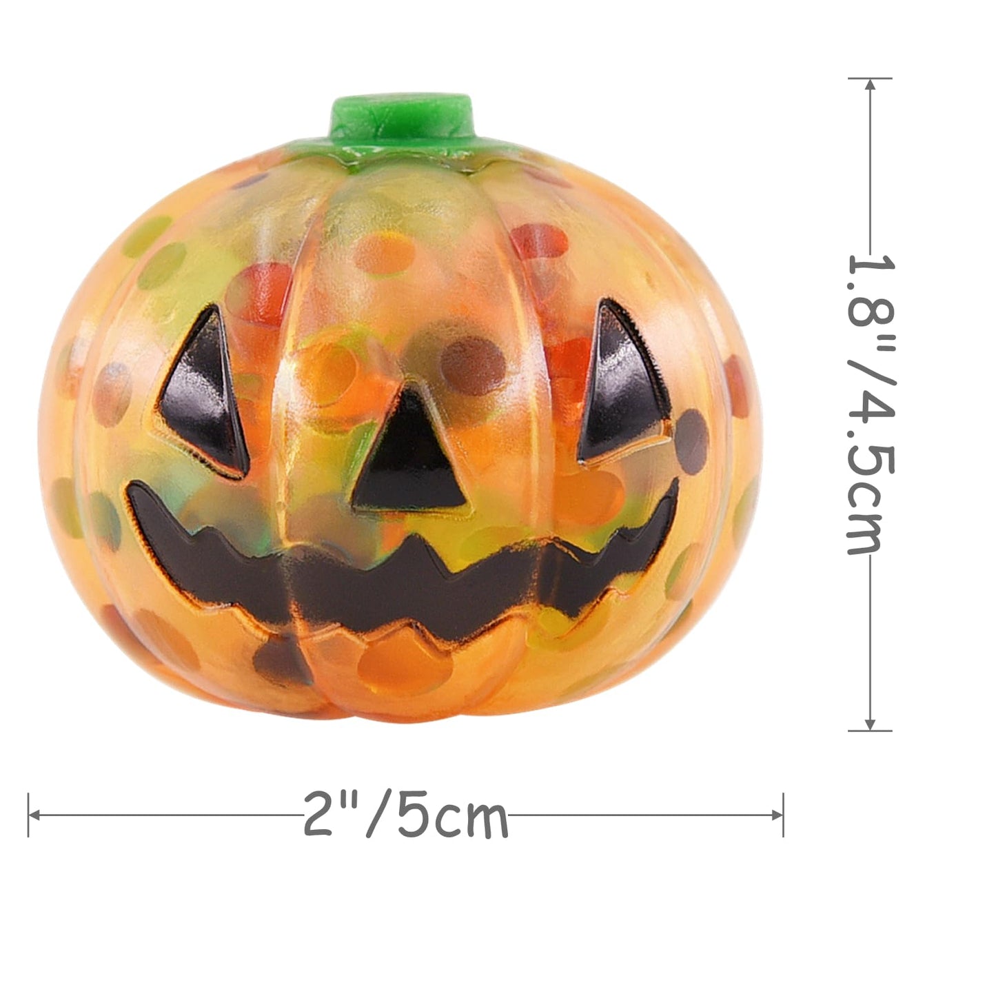Eavotoy 12 Pack Halloween Pumpkins Stress Balls Fidget Toys Squishy Squeeze Ball Toys for Halloween Party Favors Halloween Treat Bags Gifts