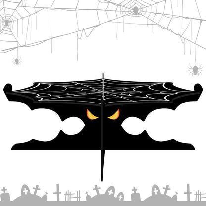 FRIDAY NIGHT 2 Pcs Halloween Cupcake Stand 1-Tier Spider Web Cardboard Dessert Holder Cake Serving Tray Birthday Party Supplies Decoration