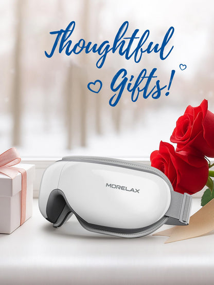 Eye Massager with Heat & Bluetooth Music, Birthday Gifts for Women, Reduce Eye Strain, Headache Relief and Improve Sleep, Eye Care Device for Migraine