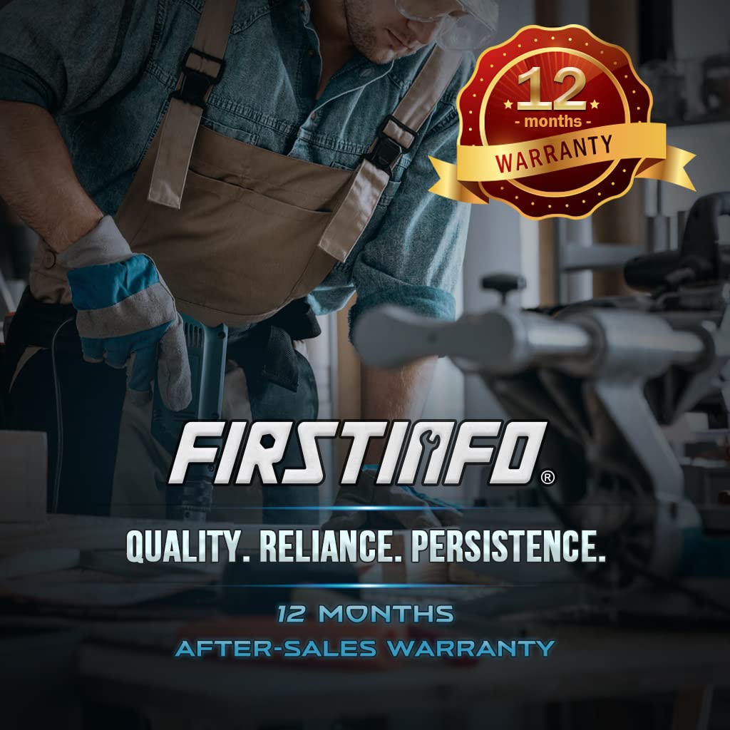 FIRSTINFO A18569US Adjustable Air Flow | Two-Way Taiwan Air Blow Gun with Higher Flow Nozzle | TPR Anti-slip Handle