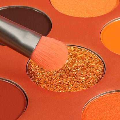 docolor Eyeshadow Palette 9Colors Orange Eyeshadow Gemstone Shadow Palettes Highly Pigmented Mattes Shimmers Smokey Glitter Cream Colorful Powder Blendable Long Lasting Waterproof Makeup Palette