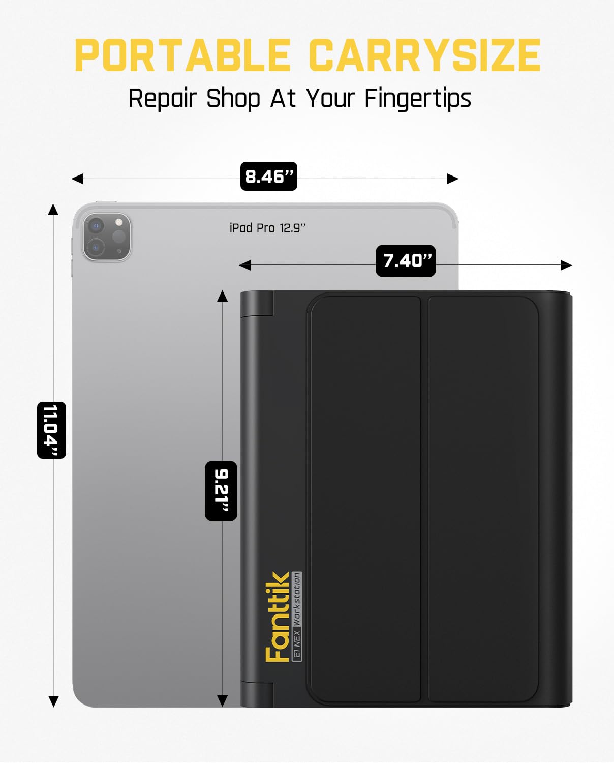 Fanttik E1 NEX Workstation 3.7V Electric Screwdriver Kit, Precision Screwdriver Set, 64 Magnetic Bits, 12 Types Fix Tools, 0.05/0.2 N.m, Repair Tool for Phone Laptop Watch Electronics