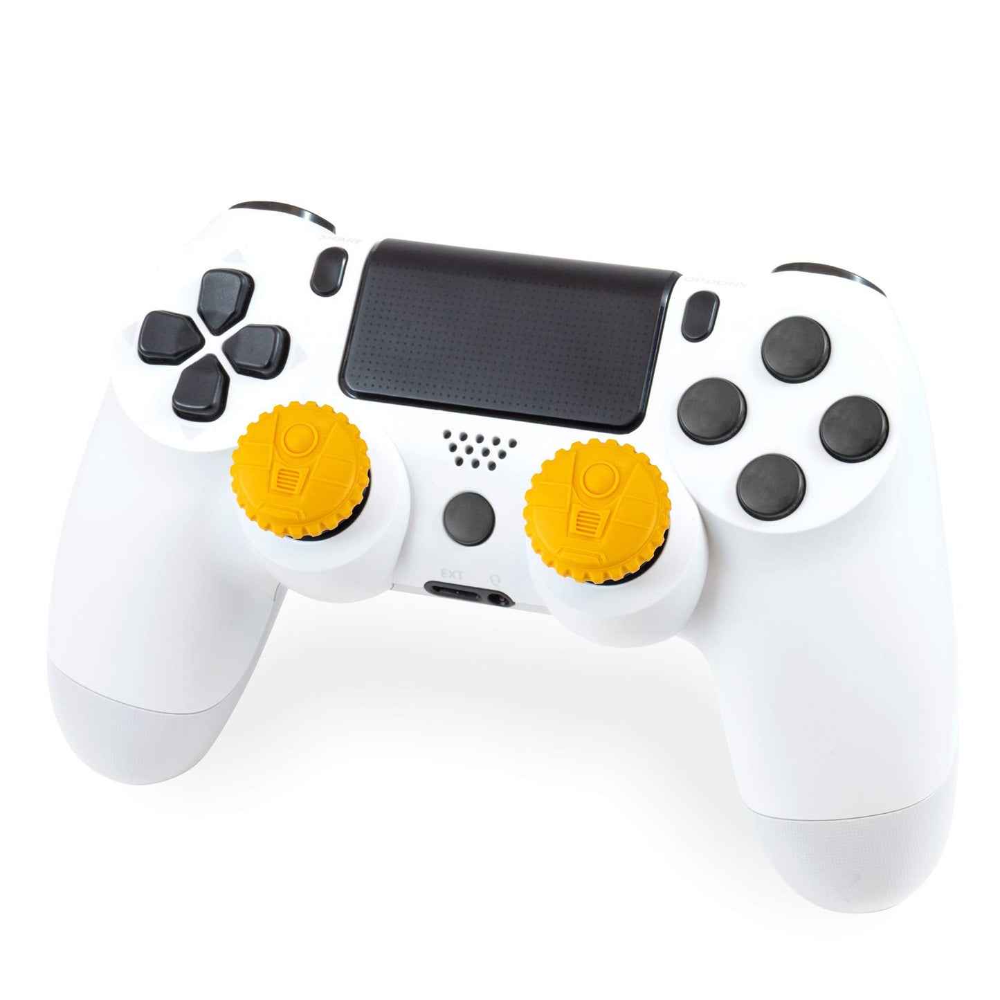 KontrolFreek Borderlands 3 Claptrap Performance Thumbsticks for PlayStation 4 (PS4) and PlayStation 5 (PS5) | 2 Mid-Rise Convex Thumbsticks | Yellow