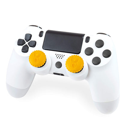 KontrolFreek Borderlands 3 Claptrap Performance Thumbsticks for PlayStation 4 (PS4) and PlayStation 5 (PS5) | 2 Mid-Rise Convex Thumbsticks | Yellow