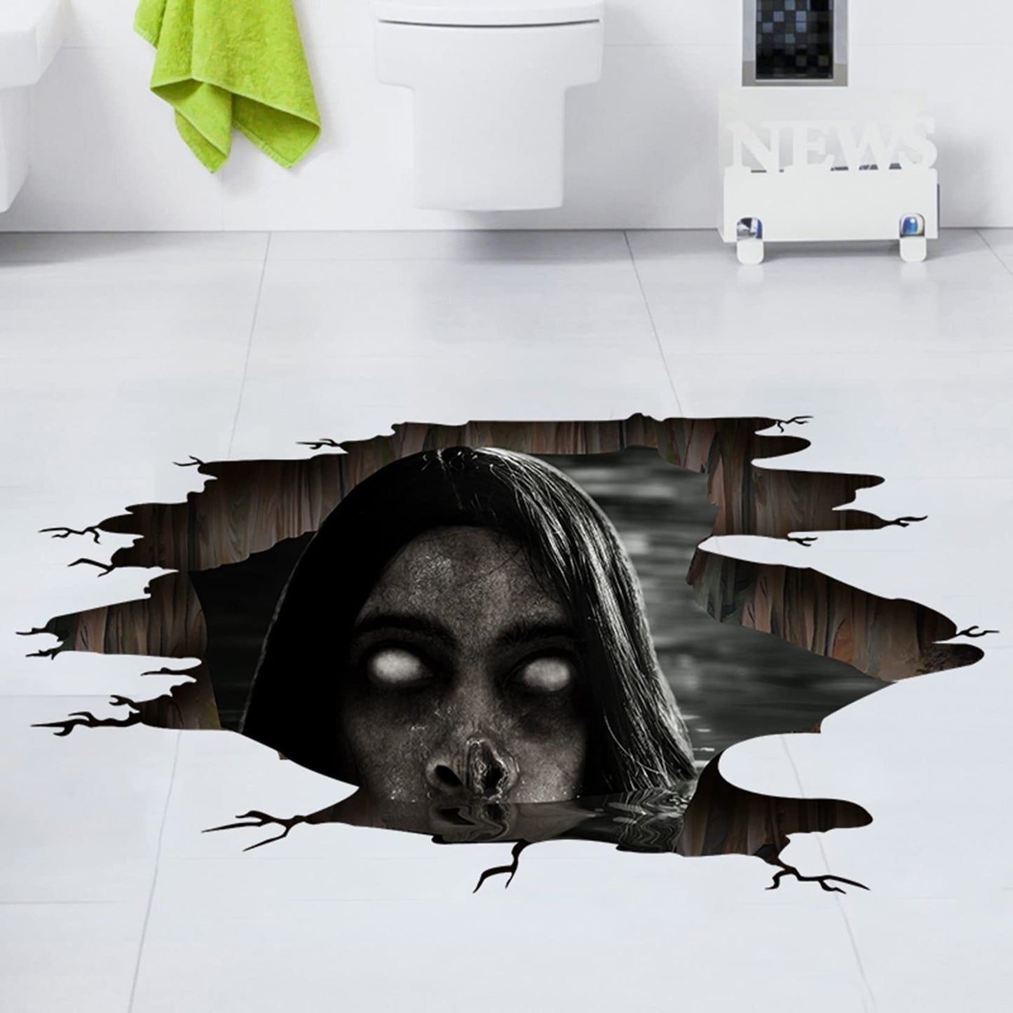 3D Wall Stickers, Removable Wall Decals - Scary Halloween Decor for Bedroom & Windows - 17