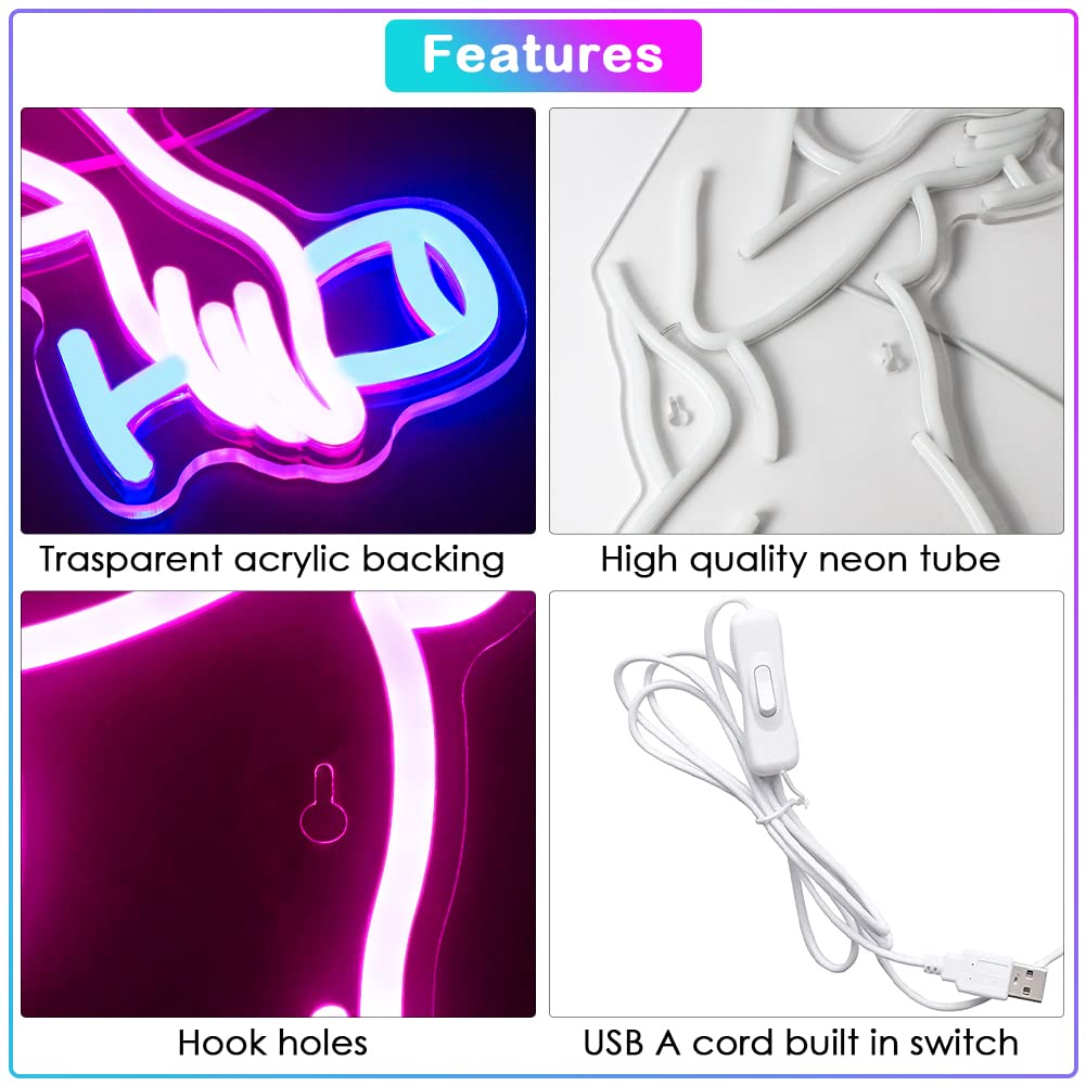 This Must Be The Place Neon Sign Warm White Letter Led Signs for Wall Decor Usb Word Light Up Signs for Bedroom Salon Man Cave Beer Home Bar Wedding Birthday Party Decor Gifts