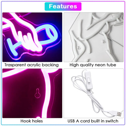 This Must Be The Place Neon Sign Warm White Letter Led Signs for Wall Decor Usb Word Light Up Signs for Bedroom Salon Man Cave Beer Home Bar Wedding Birthday Party Decor Gifts