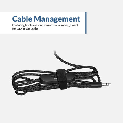 Cyber Acoustics 3.5mm Stereo Headset (AC-5002) with Noise Canceling Microphone for PCs, Tablets, and Cell Phones in The Classroom or Home