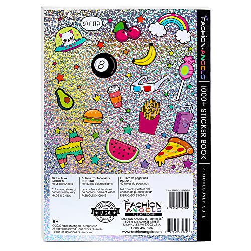 Fashion Angels 1000+ Ridiculously Cute Stickers for Kids - Fun Craft Stickers for Scrapbooks, Planners, Gifts and Rewards, 40-Page Sticker Book for Kids Ages 6+ and Up