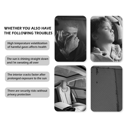 Front Windshield Shade - Portable, Folding, UV & Heat Resistant Sun Blocker - Keeps Car Cool, Universal Fit for Car, Truck, SUV (M: 55.12 x 27.56 Inch)