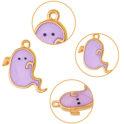 Halloween DIY Charms Halloween Alloy Pendants Pumpkin Ghost Wizard Hat Jewelry Making Charms for DIY Jewelry Necklace Bracelet Accessories