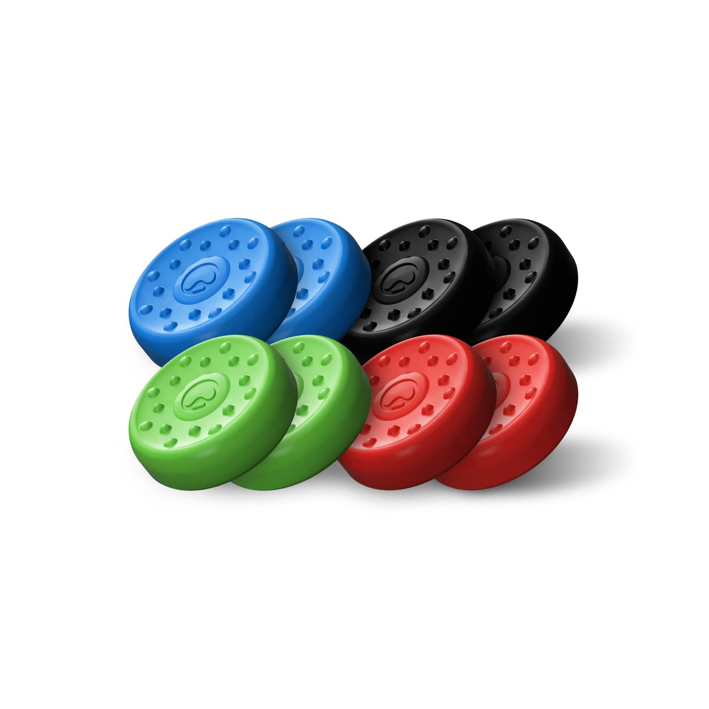 KontrolFreek No-Slip Thumb Grips | Universal Edition for Nintendo Switch Pro, PlayStation 4 (PS4), PlayStation 5 (PS5), Xbox One & Xbox Series X Controller | 8-Pack | Blue/Green/Red/Black