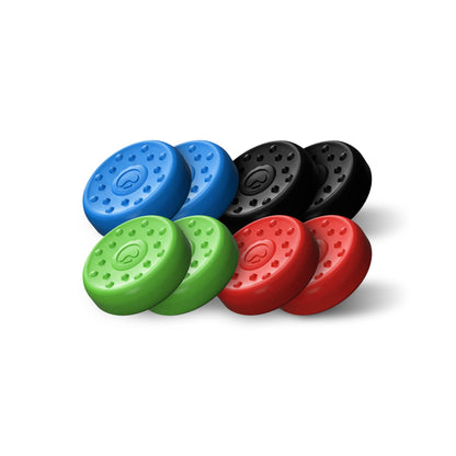 KontrolFreek No-Slip Thumb Grips | Universal Edition for Nintendo Switch Pro, PlayStation 4 (PS4), PlayStation 5 (PS5), Xbox One & Xbox Series X Controller | 8-Pack | Blue/Green/Red/Black