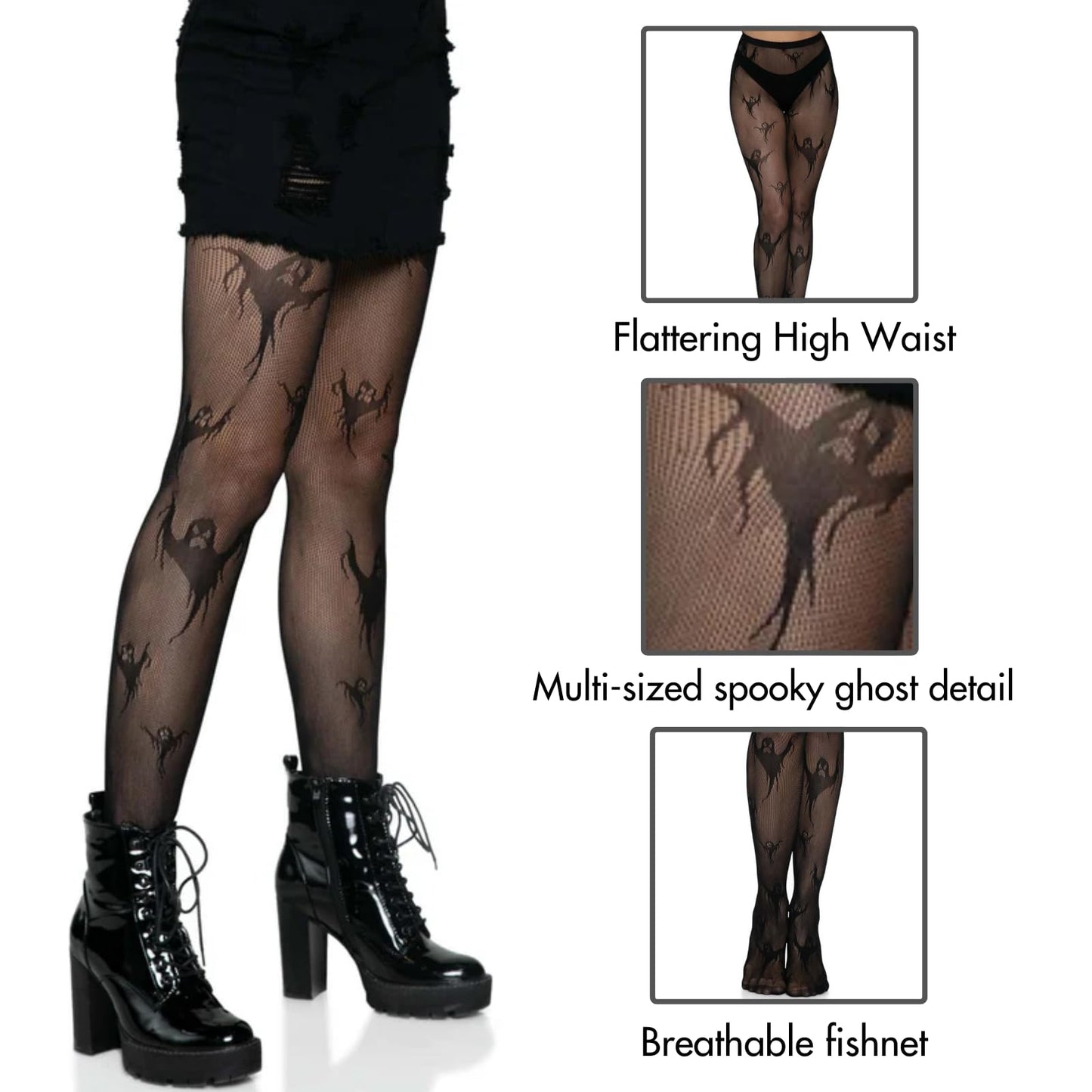 Leg Avenue Women Ghost tights, Lt. Ghost, One Size US