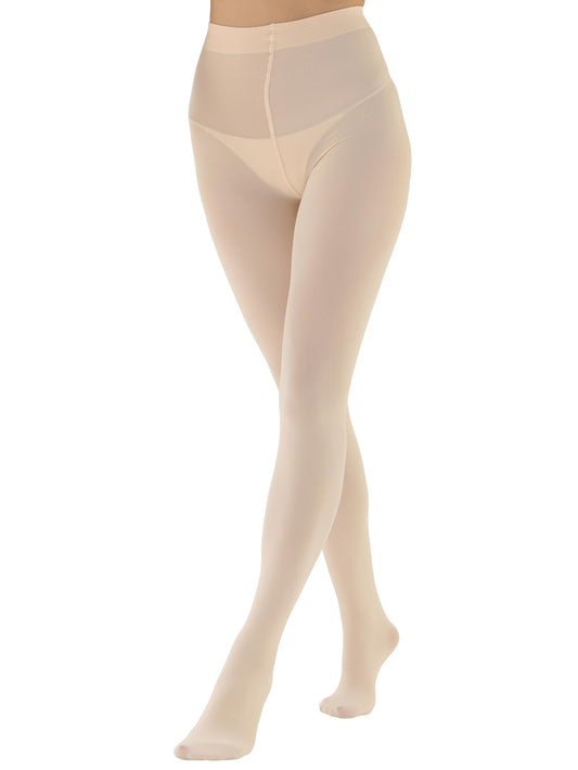 EVERSWE Women's 80 Den Soft Opaque Tights, Women's Tights (Small-Medium, Ballet Pink)