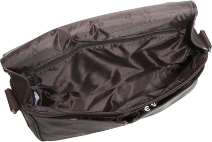 Kenneth Cole Reaction Risky Business Messenger Full-Grain Colombian Leather Crossbody Laptop Case & Tablet Day Bag