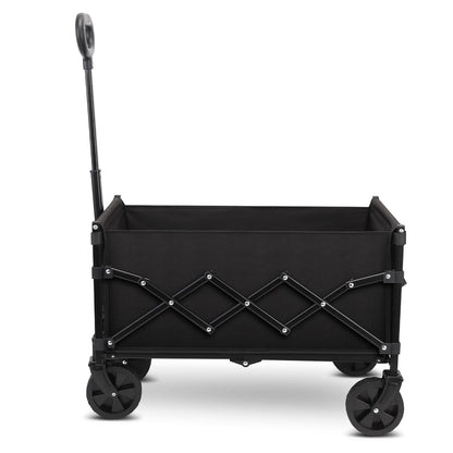 Folding Wagon Cart,Portable Heavy Duty Utility Foldable Garden Wagon Cart for Sports, Shopping, Camping and Outdoor Sport