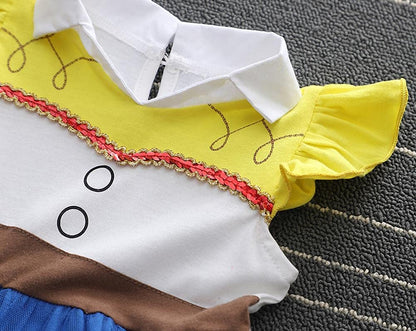 Dressy Daisy Cowgirl Tulle Dress for Baby Girls Halloween Fancy Party Costume Summer Outfits Size 12-24 Months Blue, Style 25