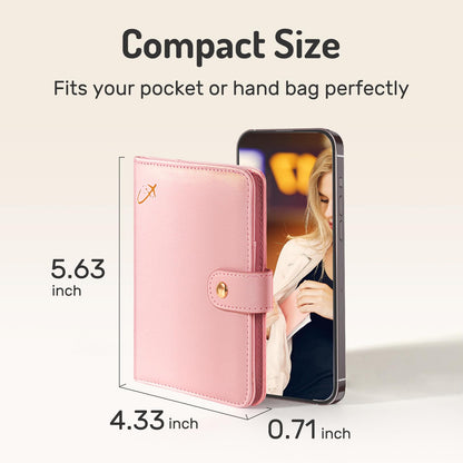 Forvencer Passport Holder Cover with Money Pocket, RFID Blocking Passport Wallet for Travel, Premium Travel Card Case, Waterproof Travel Accessories for Women, Black