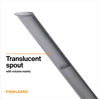 Fiskars Small Watering Can (40 oz) for Indoor Gardening, Water Can for Indoor Plants, Anti-Drip and Removable Nozzle, Made with Recycled Plastic