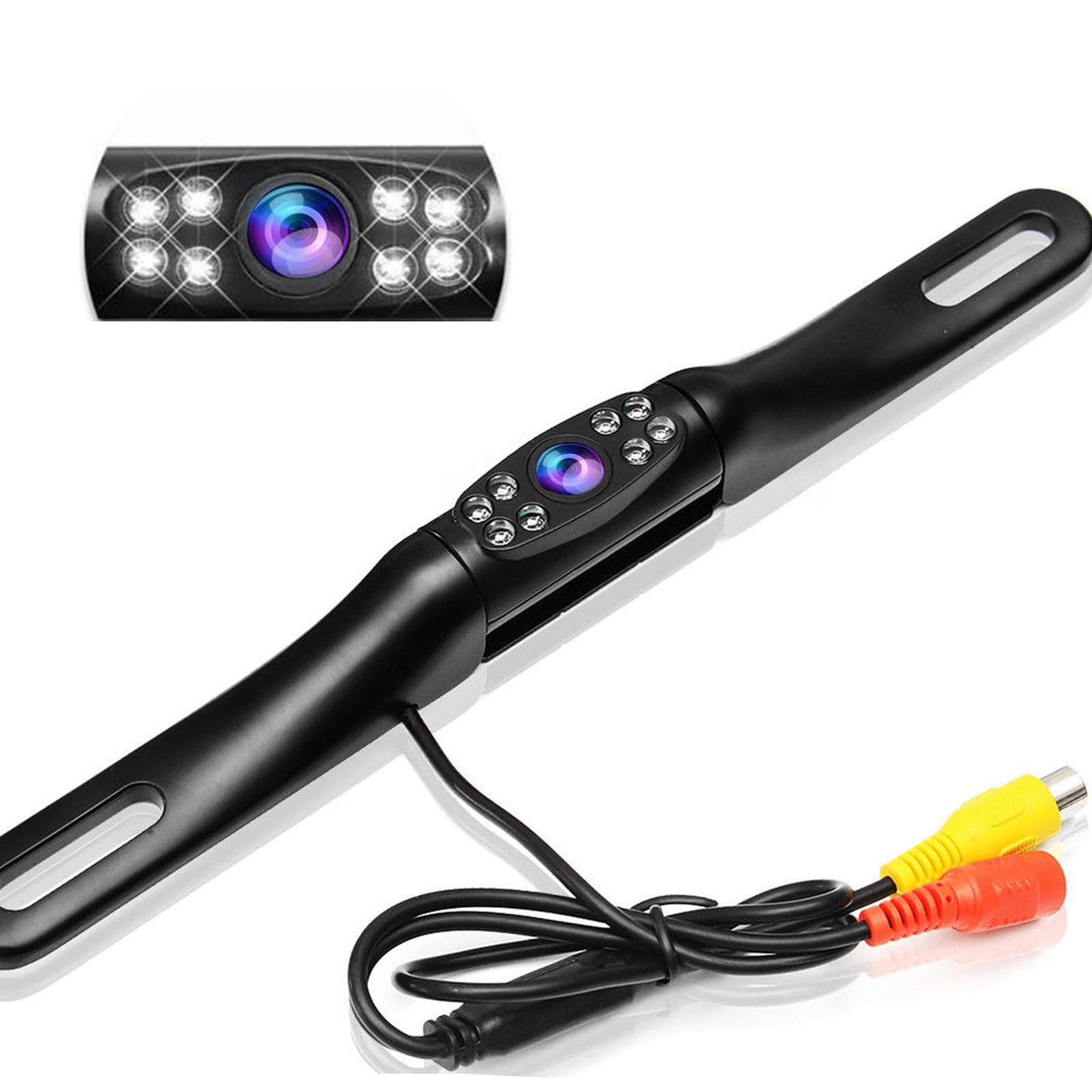 Kairiyard License Plate Backup Camera, Waterproof 170° View Rear View Reverse Camera Night Vision Back up Camera Systems for Cars Trucks Pickup SUVs Trailer