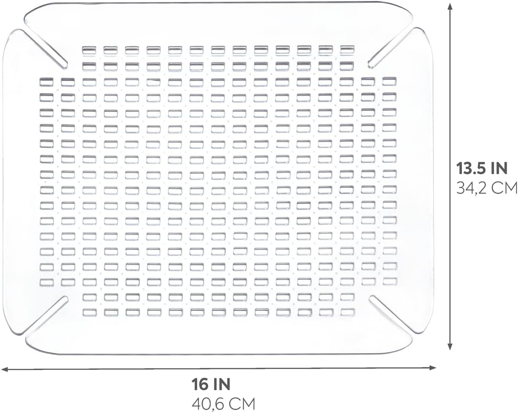 InterDesign Basic Sink Mat, Large Size, Clear