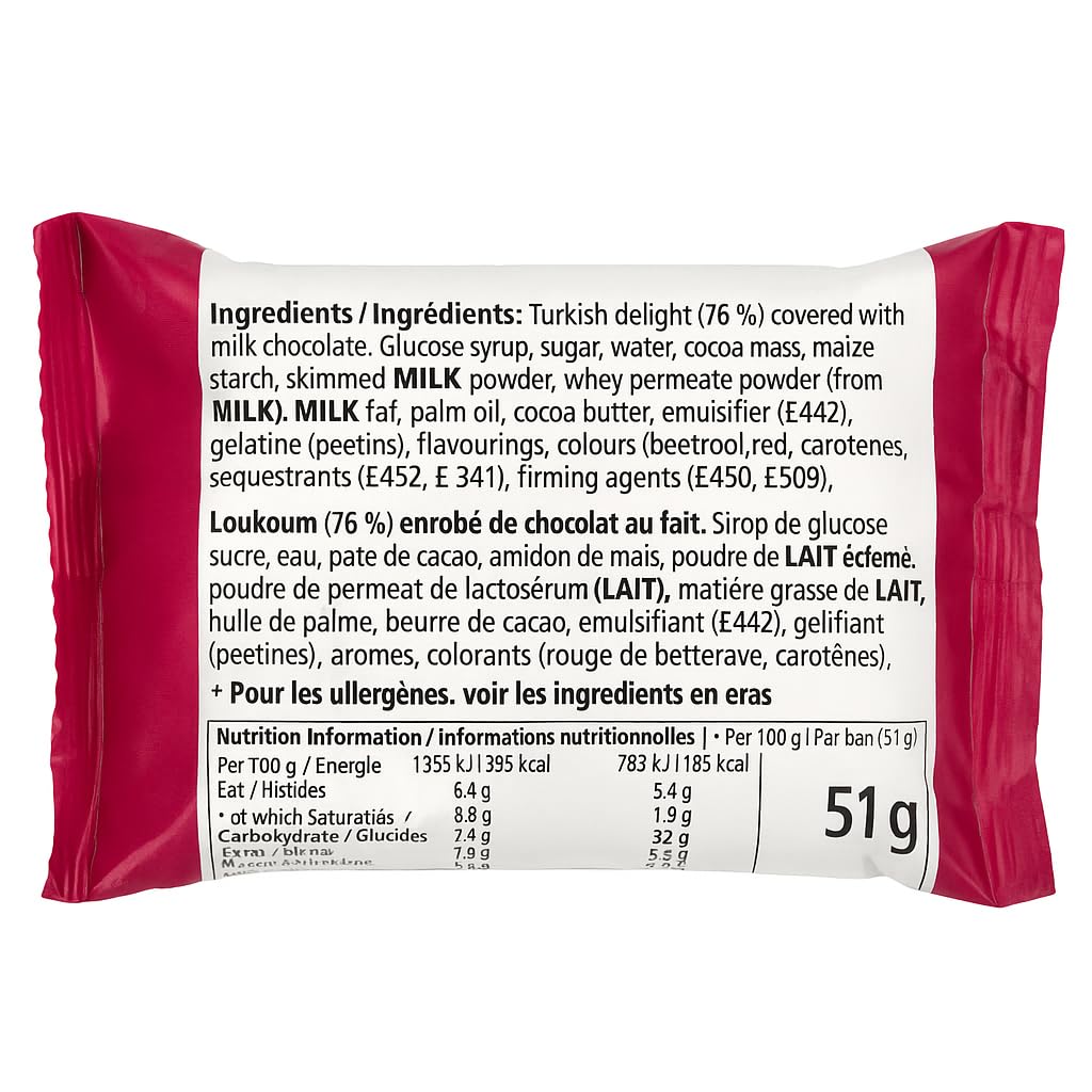 Fry's Turkish Delight British Chocolate Bar x 12