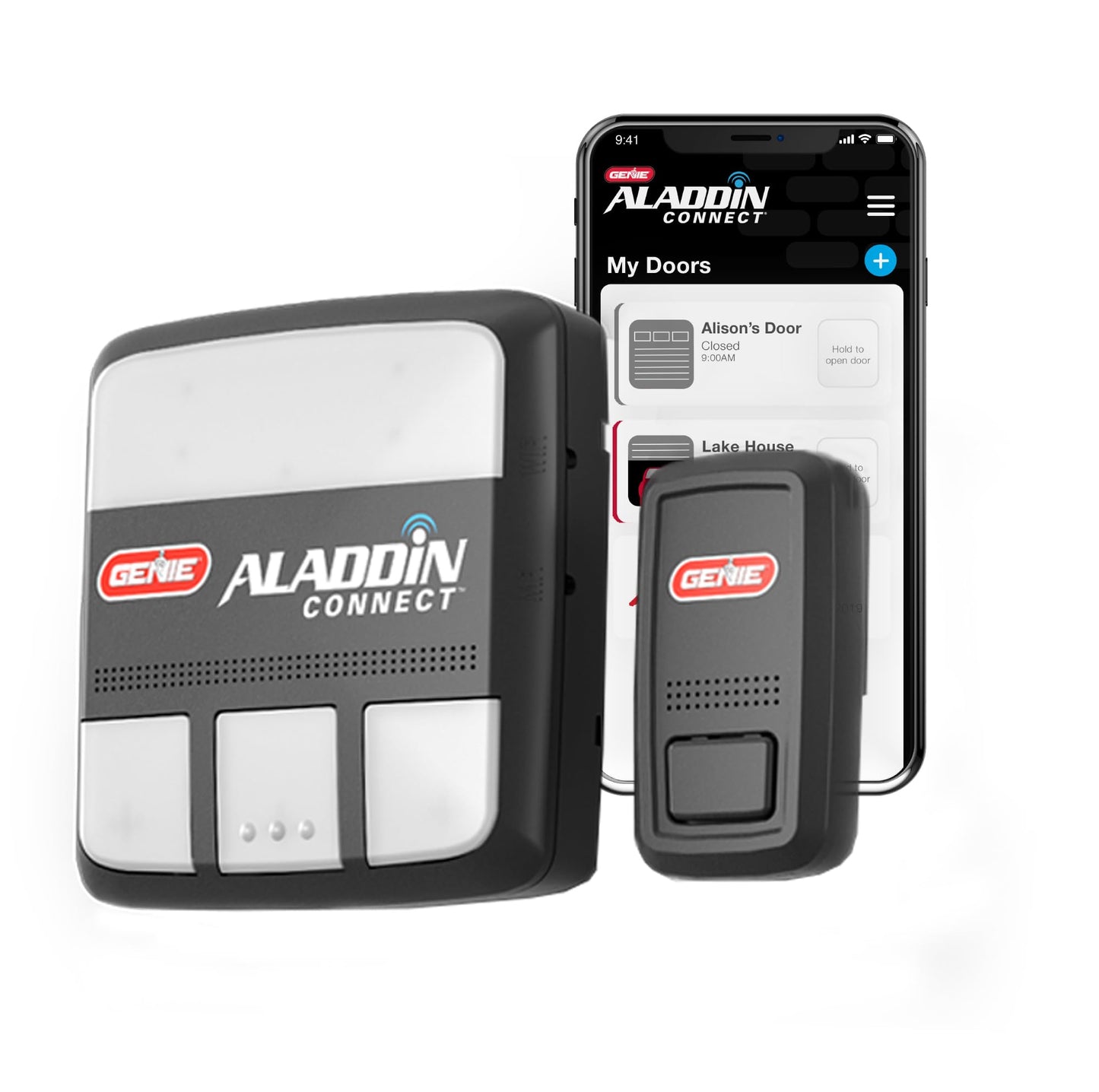 Genie Aladdin Connect Smartphone Garage Door Opener – Monitor, Open & Close Your Garage Door from Anywhere Using Your iPhone or Android Device