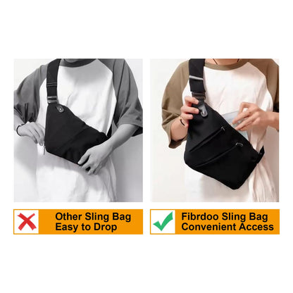 Fibrdoo Anti Theft Crossbody Bag for Women Men, Travel Purse Anti Theft Crossbody Sling Bag Shoulder Bag for Casual