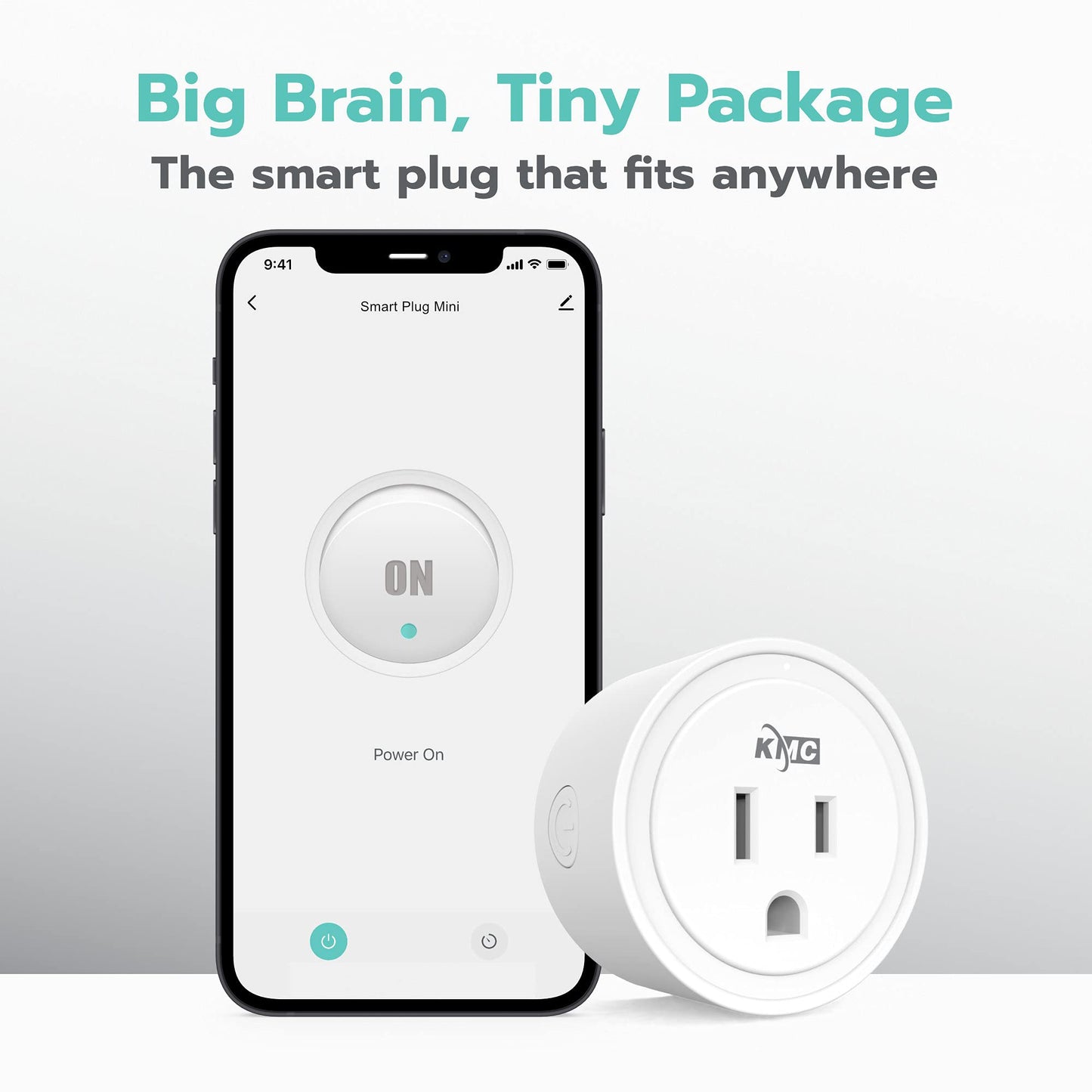 KMC Smart Plug Mini 4-Pack, Wi-Fi Outlets for Smart Home, Remote Control Lights and Devices from Anywhere, No Hub Required, ETL Certified, Works with Alexa and Google Home