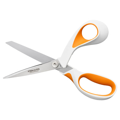 Fiskars RazorEdge Fabric Scissors - 8" Heavy Duty Fabric Shears with SoftGrip Ergonomic Handle, Premier Grade Stainless Steel Blades