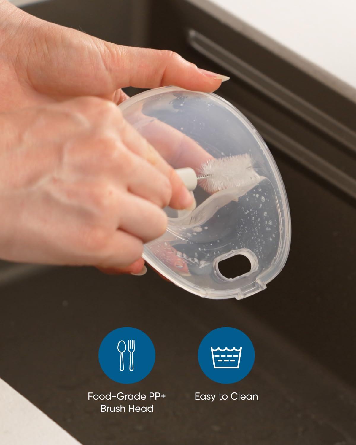 eufy Original Cleaning Brush (1-Pack) for Wearable Breast Pump E10/E20/S1/S1 Pro, Breast Pump Replacement Accessories