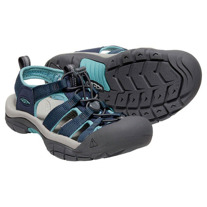 KEEN Women's Newport H2 Closed Toe Water Sandals, Navy/Magnet, 8