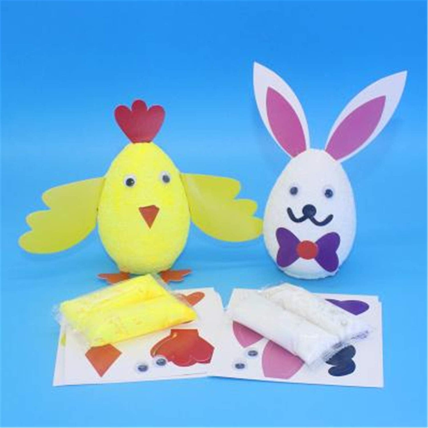 Crafjie Foam Eggs 18pcs 4 Inch (10cm) White Craft Polystyrene Eggs Smooth for Spring Easter Halloween Christmas Holiday Crafts Making Handmade DIY Painting School Projects