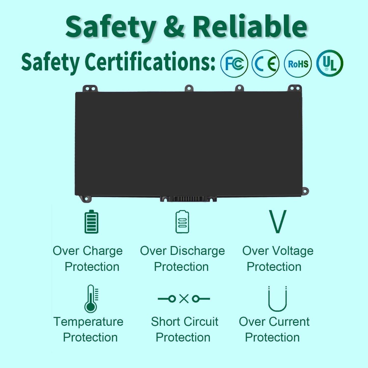 HT03XL L11119-855 Laptop Battery for HP Pavilion 14-CE 14-CF 14-DF 15-CS 15-DA 15-DB 15-DW 17-by 17-CA Series 15-CS0053CL 15-DW0033NR 15-DA0014DX L11421-542 L11421-2C2 HSTNN-UB7J HSTNN-DB8R HT03041XL