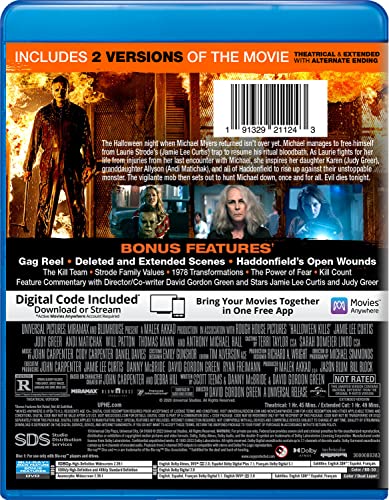 Halloween Kills - Extended Cut Blu-ray + DVD + Digital