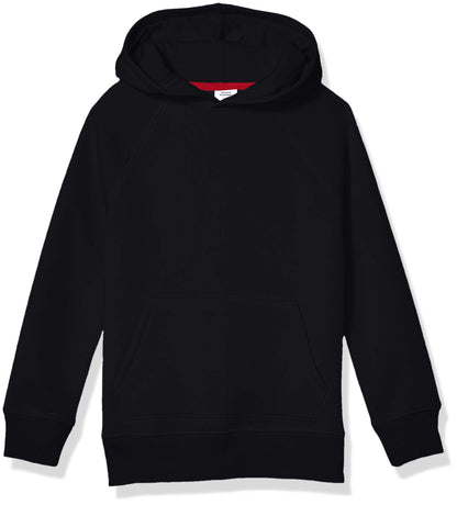 Amazon Essentials Boys' Fleece Pullover Hoodie Sweatshirts, Black, XX-Large