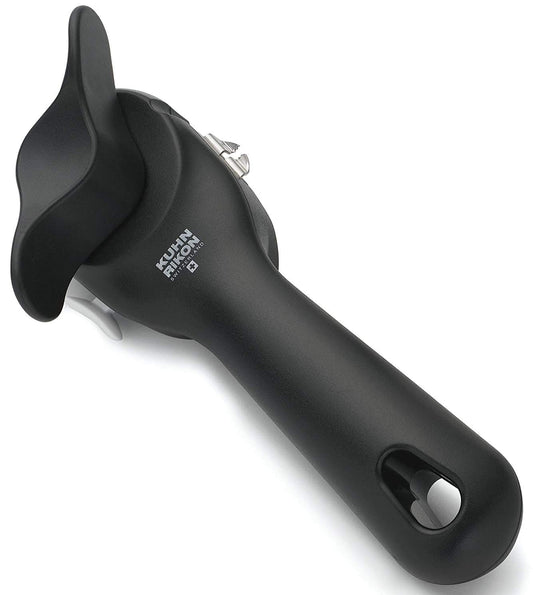 Kuhn Rikon Auto Safety LidLifter/Can Opener with Ring Pull, 8 x 2.5 x 2.75 inches, Black