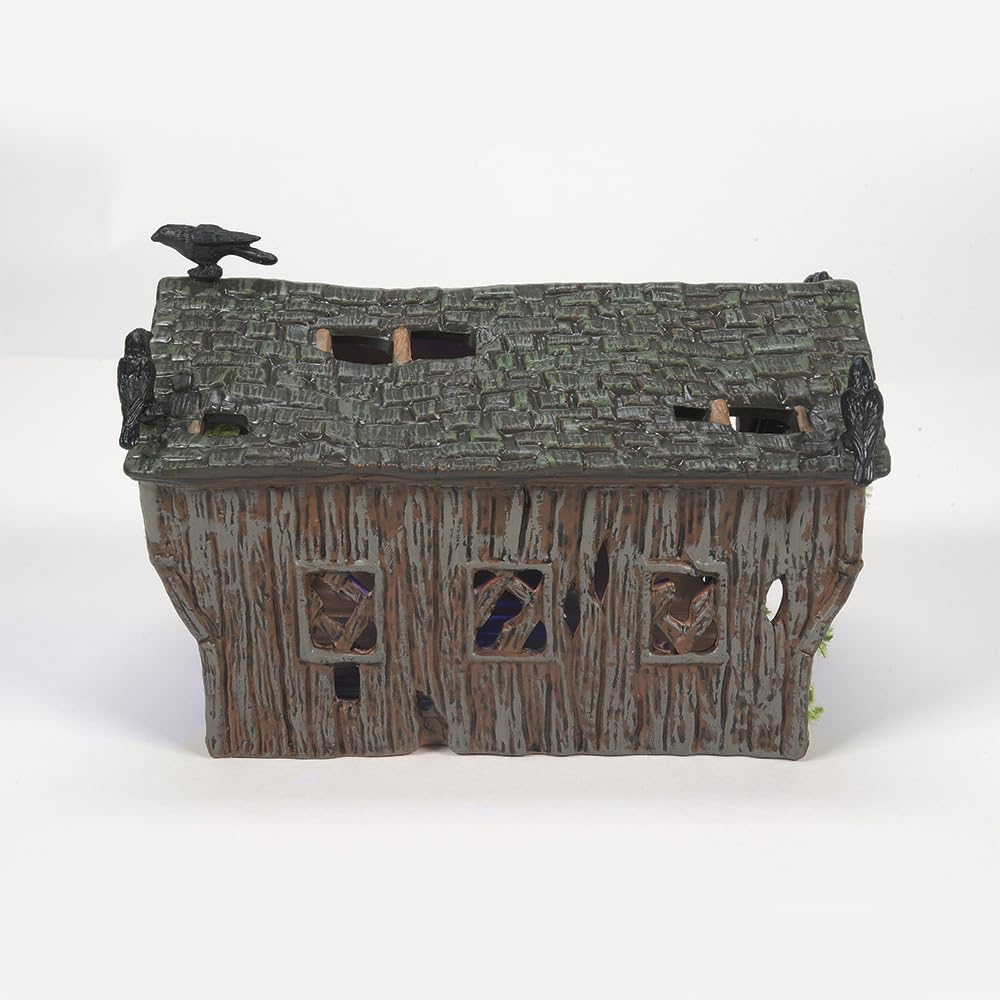 Department 56 Accessories for Villages Halloween Crow Creek Covered Bridge Accessory Figurine, 4.72 inch