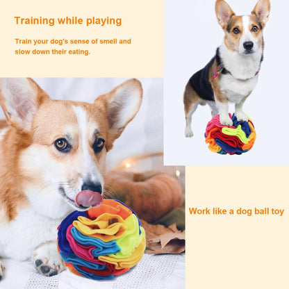 Ablechien Snuffle Ball - Snuffle Ball for Small Dogs, Interactive Dog Toys to Keep Them Busy, Puppy Dog Puzzle Toy with Storage Bag Machine Washable